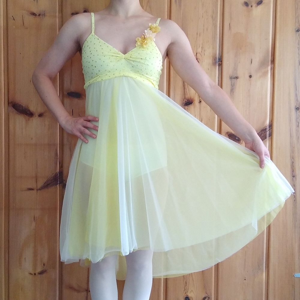Yellow dance costume
